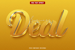 Deal 3D editable text effect, a Layer Style Add-On by Hello Muh