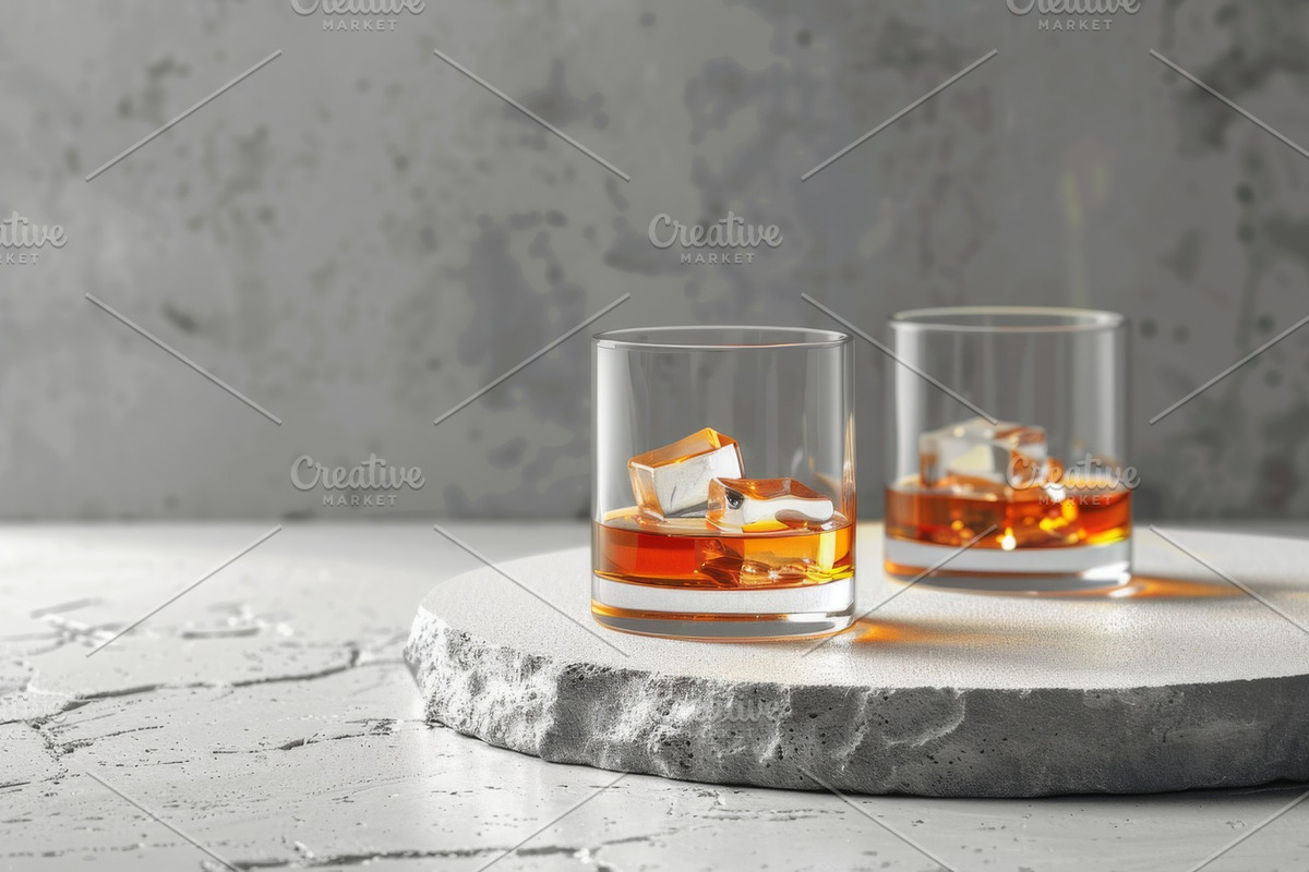 87 whiskey glasses, a Food & Drink Photo by Handmadefont (Photo 69 of 87)