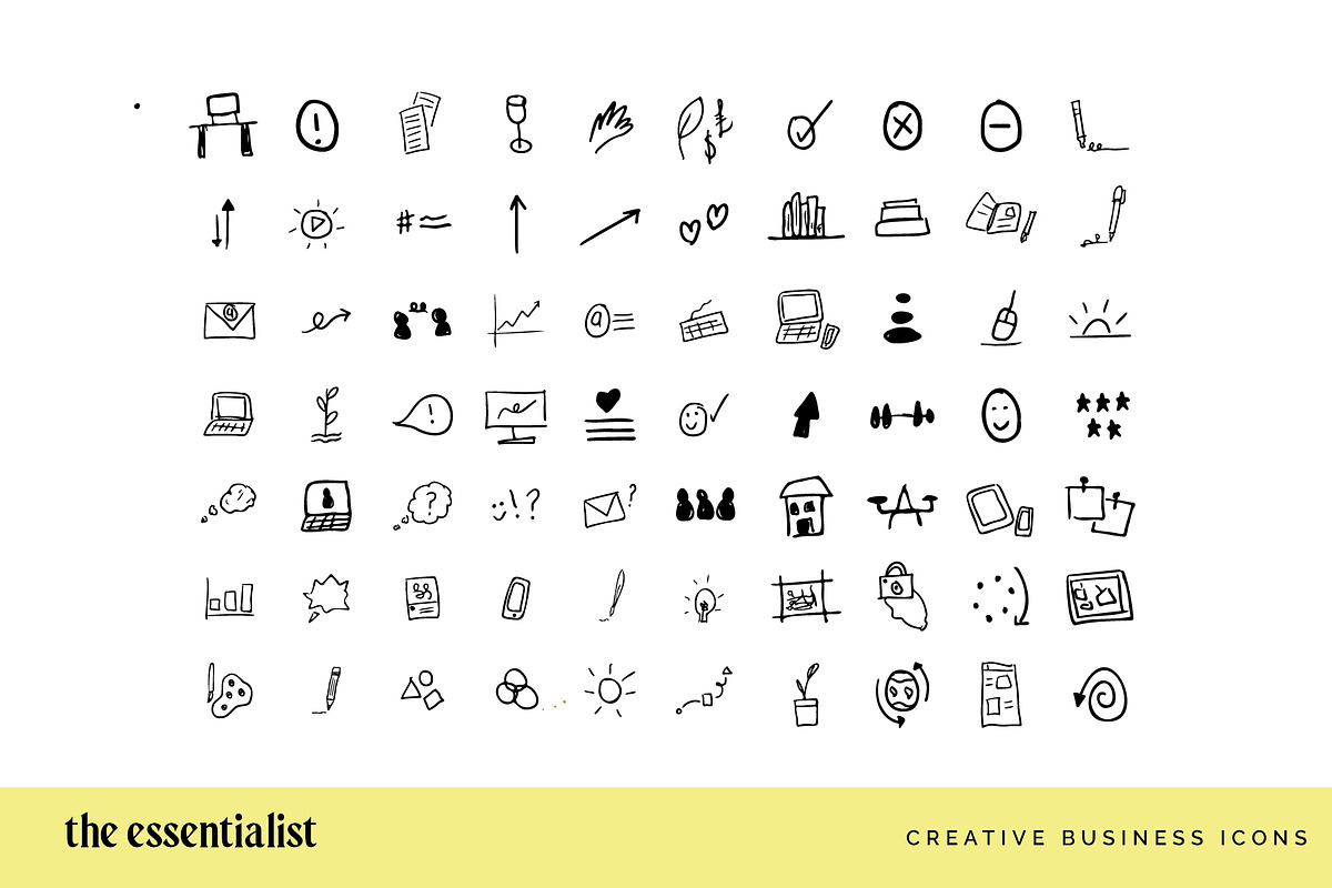 Marketing Creative Business Icons, an Outline Icon by CreativeWilderness (Photo 2 of 12)