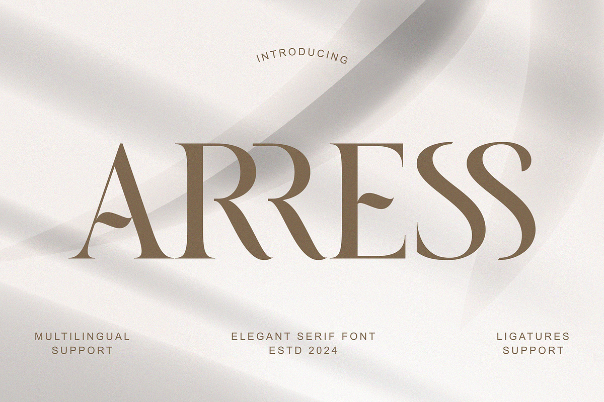 ARRESS, a Serif Font by Muflieart (Photo 1 of 9)