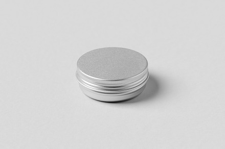 Metal cosmetic jar mockup JPEG