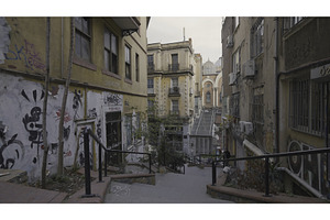 Old Empty Streets Of Turkish City