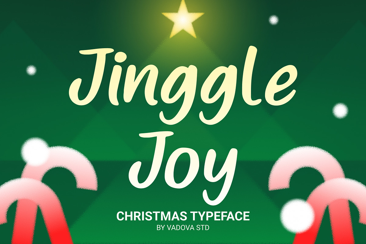 Jinggle Joy Christmas Script Font, a Font by Vadovastd (Photo 1 of 7)