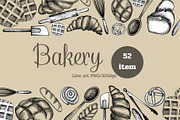 Bakery Line Art, an Illustration by 7nov.studio (Thumbnail 1 of 5)