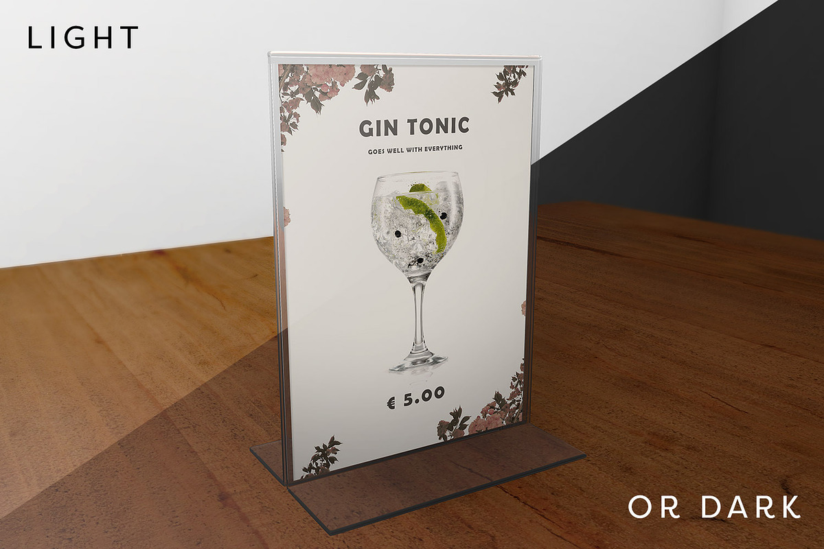 Acrylic Table Signs, a Print Template by Jose Matias