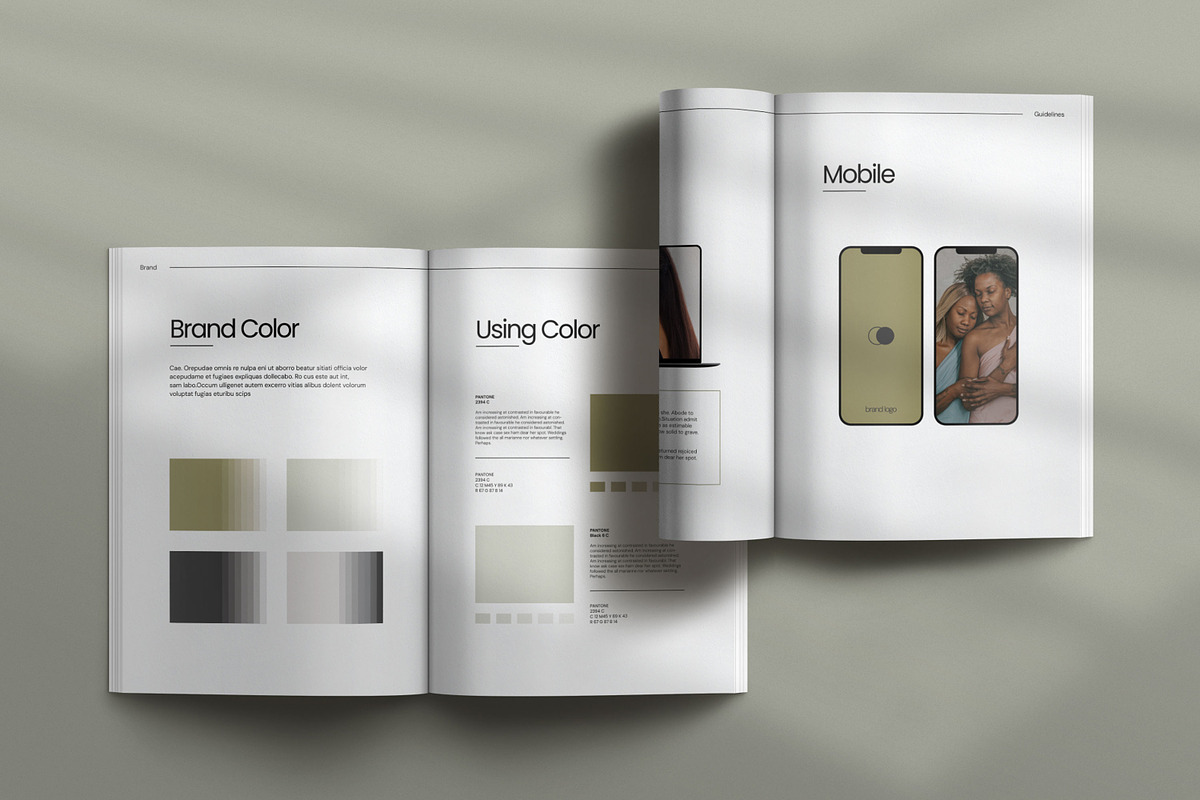 Brand Guidelines Template, a Stationery Template by Creatiya Type (Photo 6 of 8)