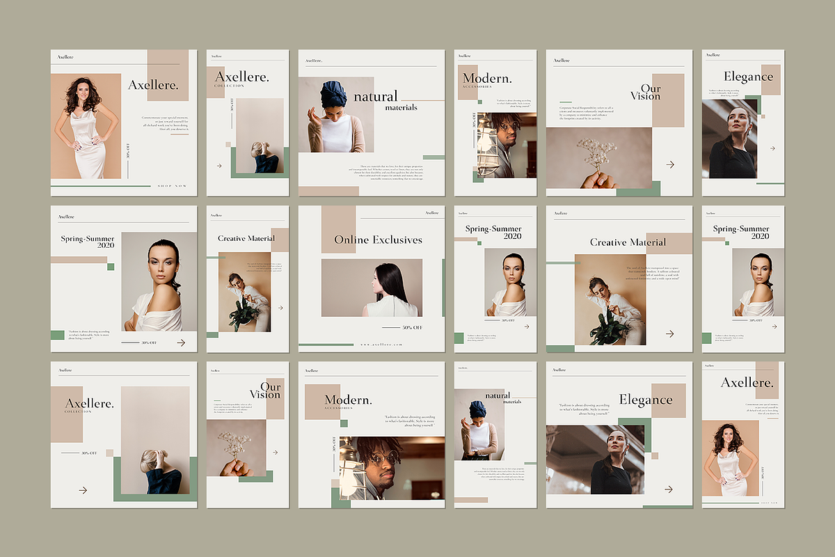 600 Minimalist Instagram Bundle, a Social Media Template by Creatchees.std (Photo 34 of 37)