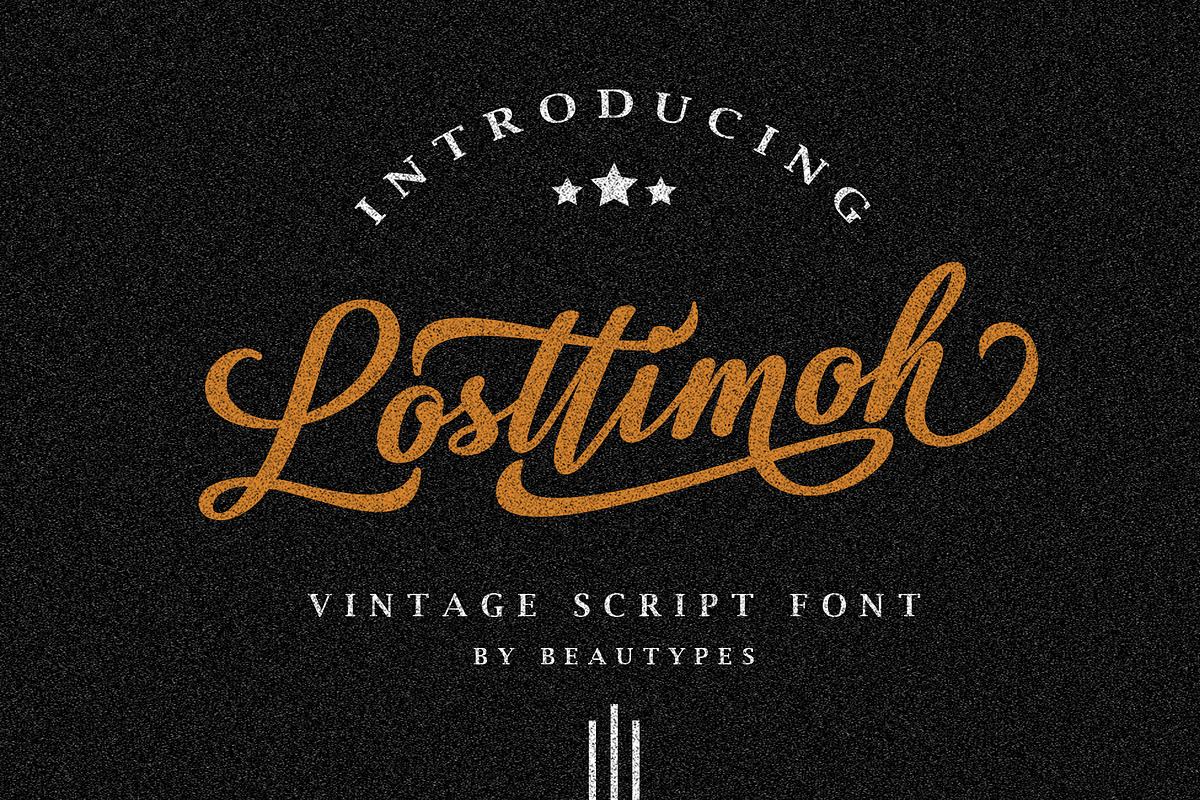 Losttimoh - Vintage Script Font, a Script Font by Beautypes (Photo 1 of 9)