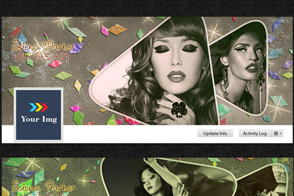 2 Colorful Facebook Timeline Covers, a Templates & Theme by saqeef (Photo 1 of 4)