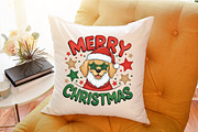 Merry Christmas Santa Dog PNG, an Illustration by Sublimation Artist (Thumbnail 8 of 9)