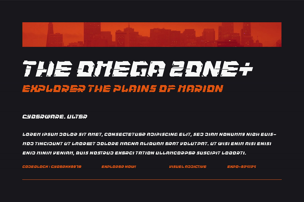 Cybergrose - Cyberpunk Display Font, a Sans Serif Font by Annora Studio (Photo 10 of 17)