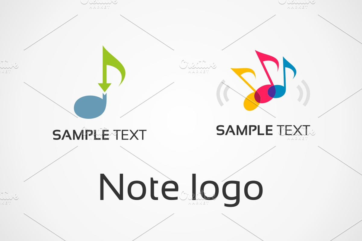 Note logo, a Branding & Logo Template by Vector