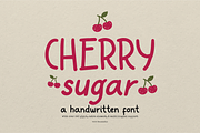 Cherry Sugar | Handwritten Font, a Handwritten Font by Denustudios (Thumbnail 1 of 12)