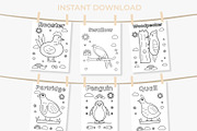 50 Pages Animal Coloring Book Kids, an Education Illustration by Mohammad Sarfaraz (Thumbnail 11 of 15)
