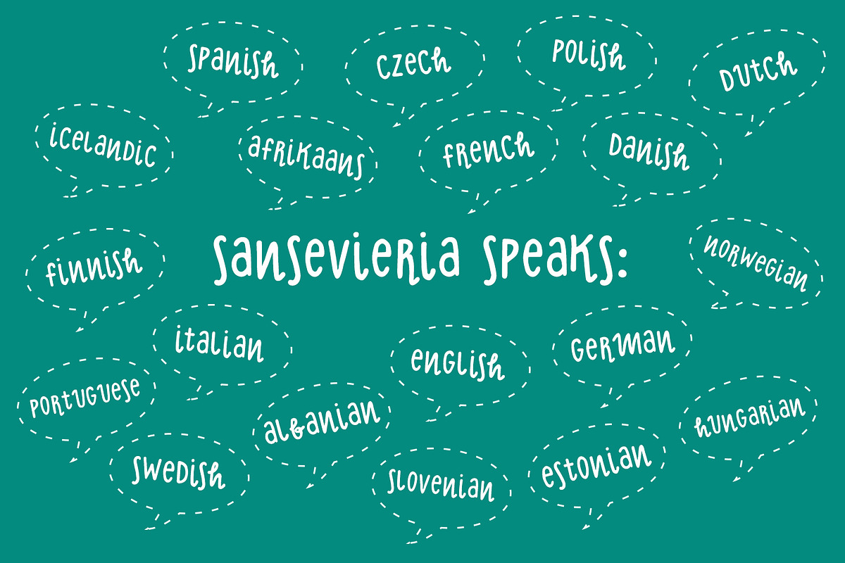 Sansevieria Display Font + Extras preview 6