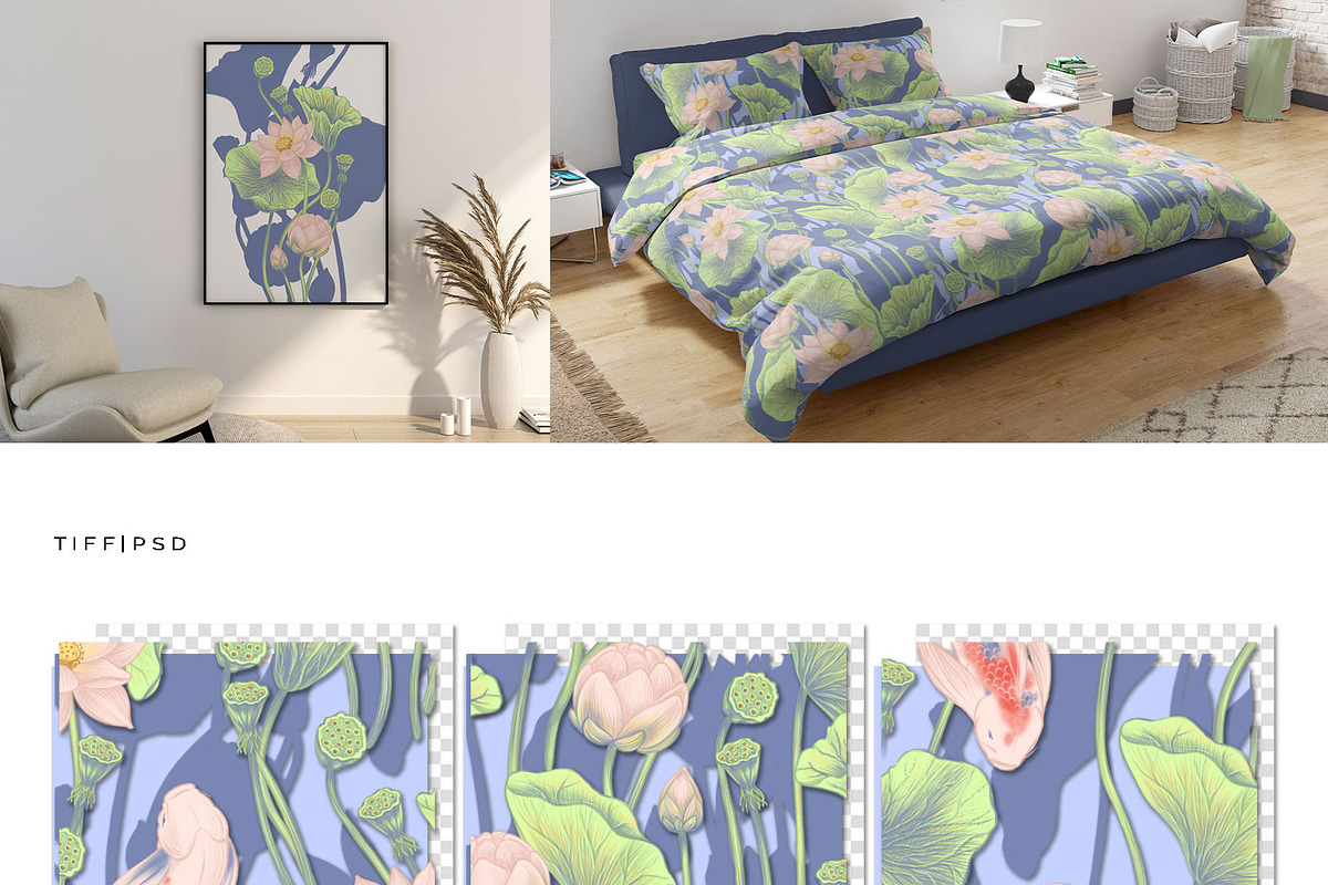 LOTUS- patterns & motifs, a Decorative Illustration by Liiafis (Photo 3 of 17)