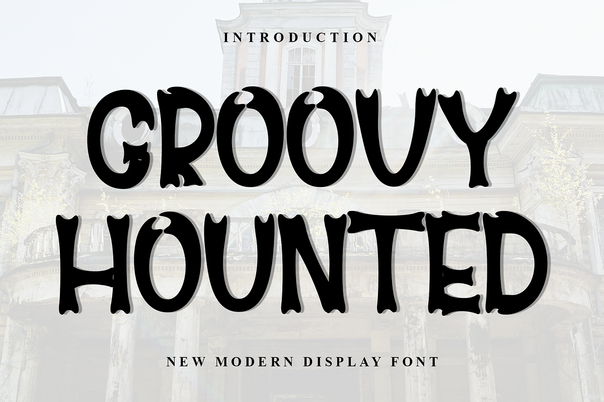 Groovy Hounted, a Serif Font by FreshTypeINK (Photo 1 of 8)