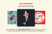 Koi Fish Japanese Carp Illustration, an Illustration by ARQAM Studio (Thumbnail 5 of 10)