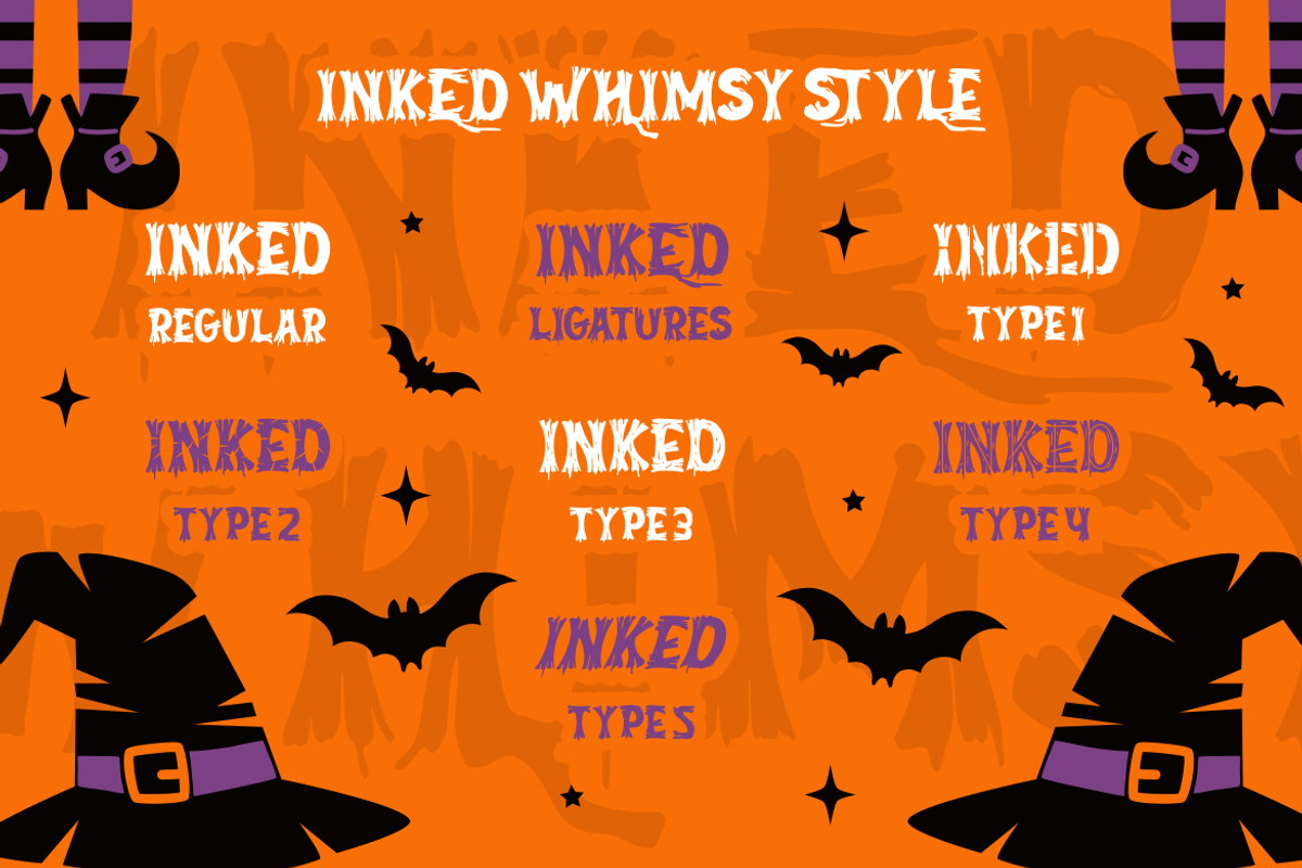 Inked Whimsy - Display Font, a Font by PutraCetol Studio (Photo 5 of 11)