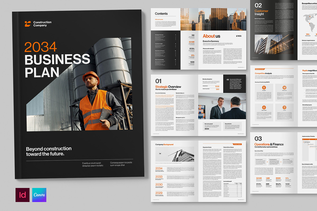 Business Plan Template, a Brochure Template by BrandPacks