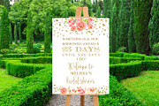 Bridal Shower Wedding Welcme Sign, a Stationery Template by DreamsClipArt (Thumbnail 2 of 2)