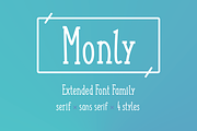 Monly Extended Font, a Sans Serif Font by Wild Ones (Thumbnail 2 of 11)