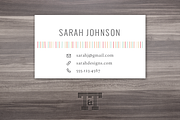 Fun & Sassy Lines Calling Card, a Business Card Template by Twilight & Twine (Thumbnail 2 of 3)