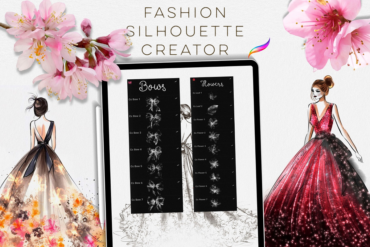 FASHION SILHOUETTE CREATOR Brushes, a Brush Add-On by Warm Cozy Cottage (Photo 6 of 7)