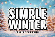 Simple Winter - Playful Comic Font, a Sans Serif Font by KiddoGlyphs Studio (Thumbnail 1 of 4)