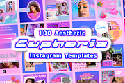 EUPHORIA AESTHETIC IG Template, a Social Media Template by PLANETSEL (Thumbnail 1 of 6)