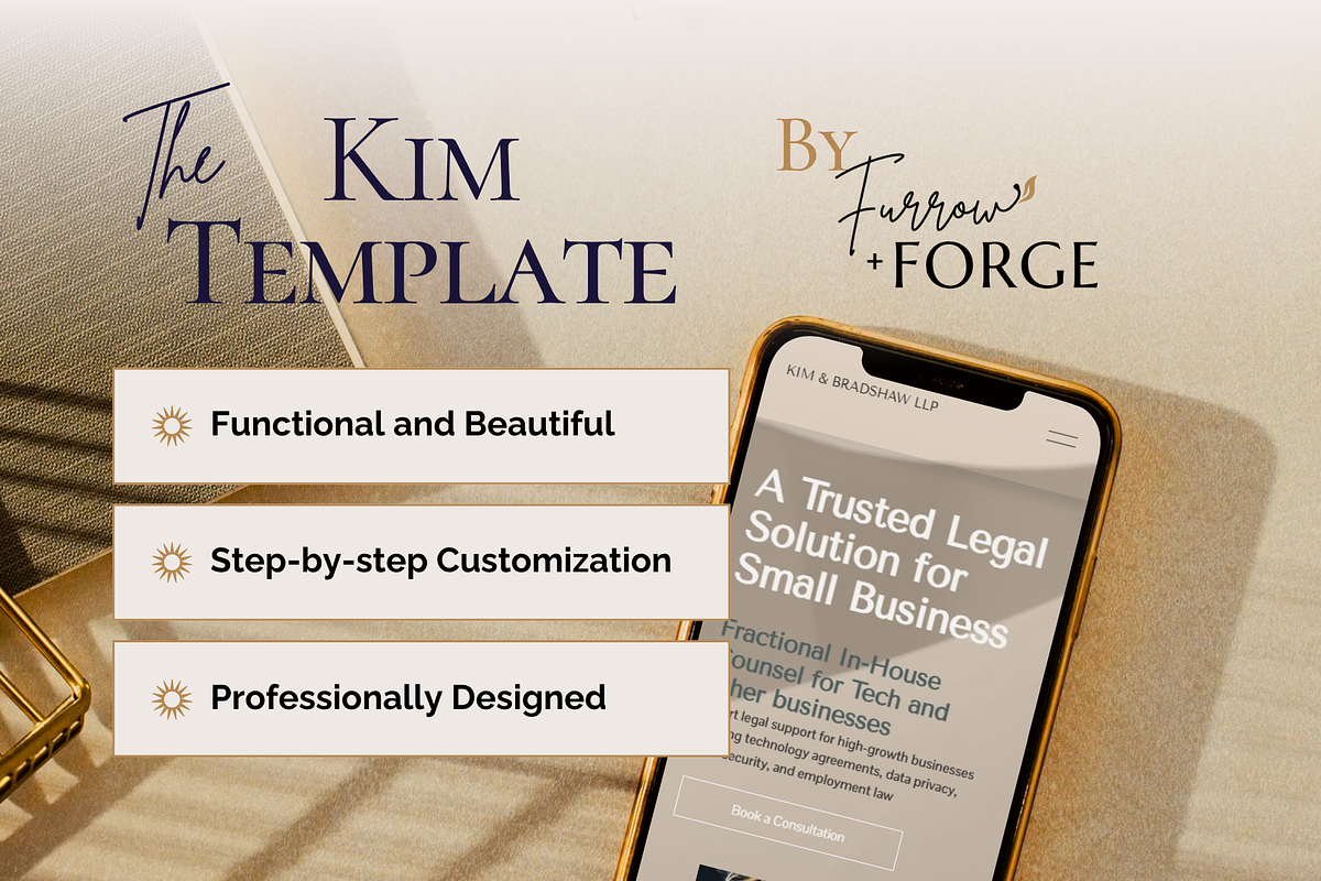 The Kim Squarespace Template for Legal preview 6