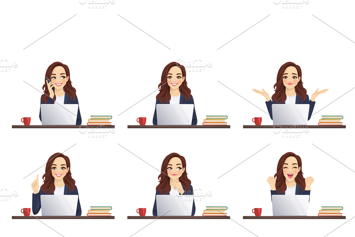 Business woman bundle, a Work Illustration by Volha Hlinskaya (Photo 4 of 8)