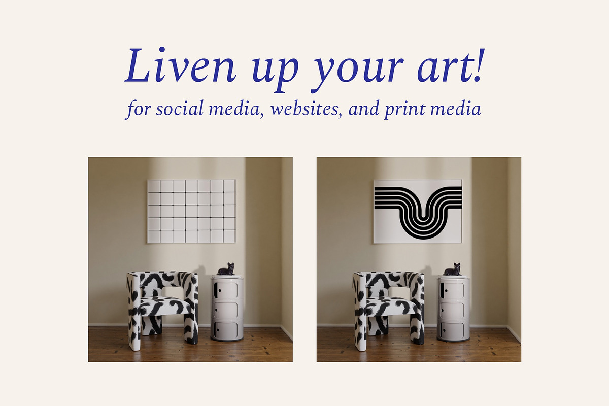 Artwork frame Photo Mockup Bundle, a Print Template by Bonumo (Photo 5 of 9)