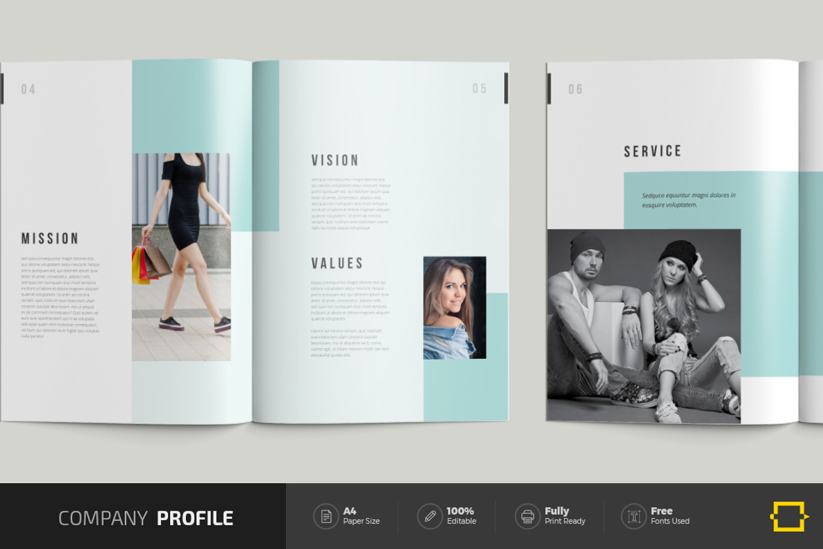 Company Profile Brochure, a Brochure Template by DesignJanala (Photo 3 of 10)