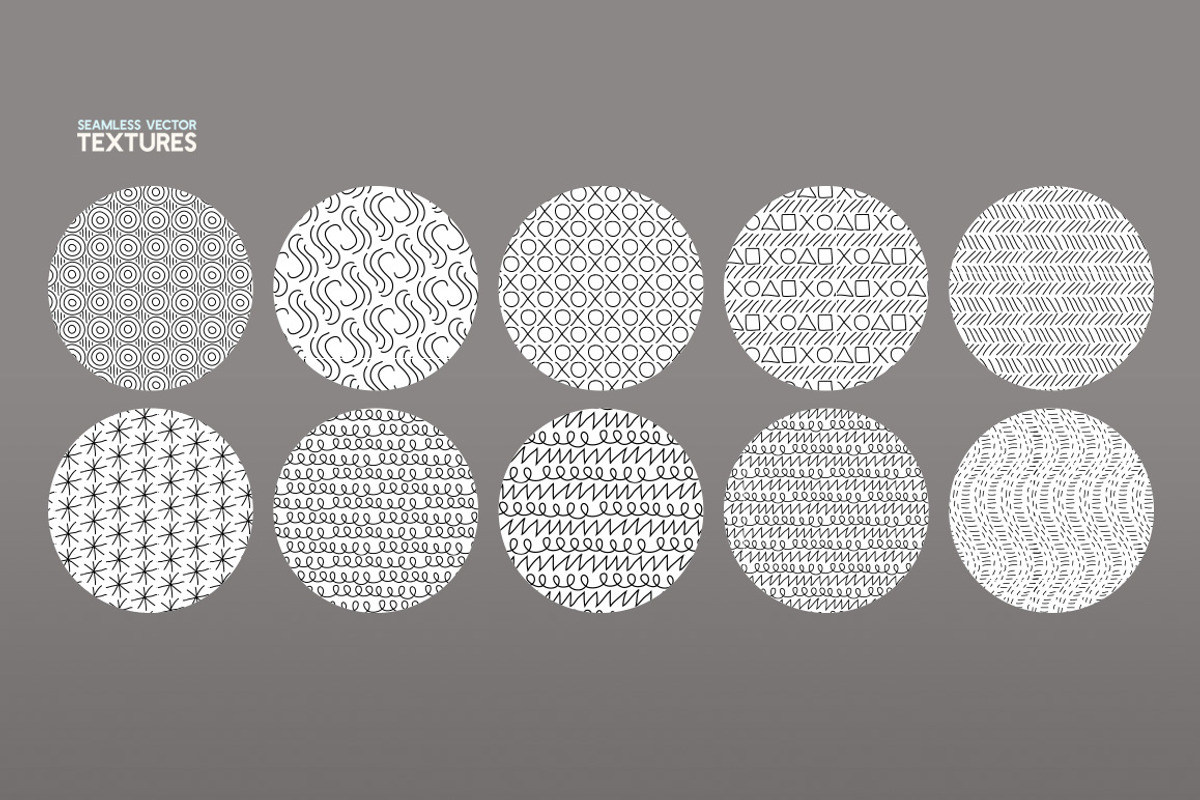 40 Seamless Vector Pattern Textures, a Texture Graphic by Mels Brushes (Photo 4 of 4)