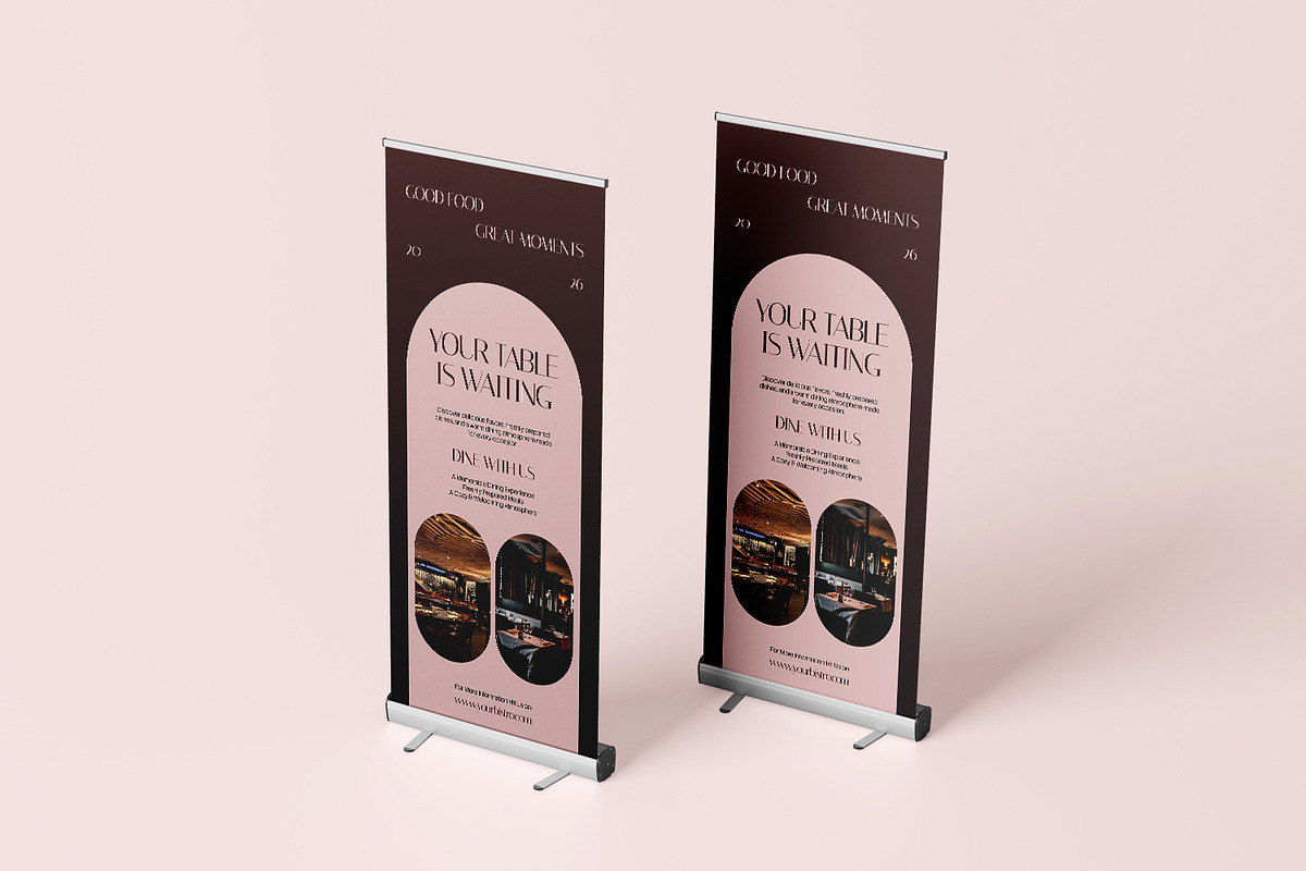 Dining Resto - Roll Up Banner, a Card Template by Fannan Studio (Photo 2 of 2)