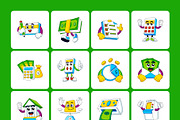 Work Illustrations Bundle, a Work Illustration by Vectors Market (Thumbnail 9 of 16)