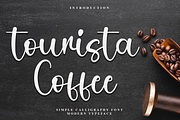 Tourista Coffee, a Handwritten Font by FreshTypeINK (Thumbnail 1 of 9)