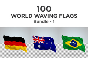100 Countries Waving Flags - 1, an Object Graphic by shahsoft
