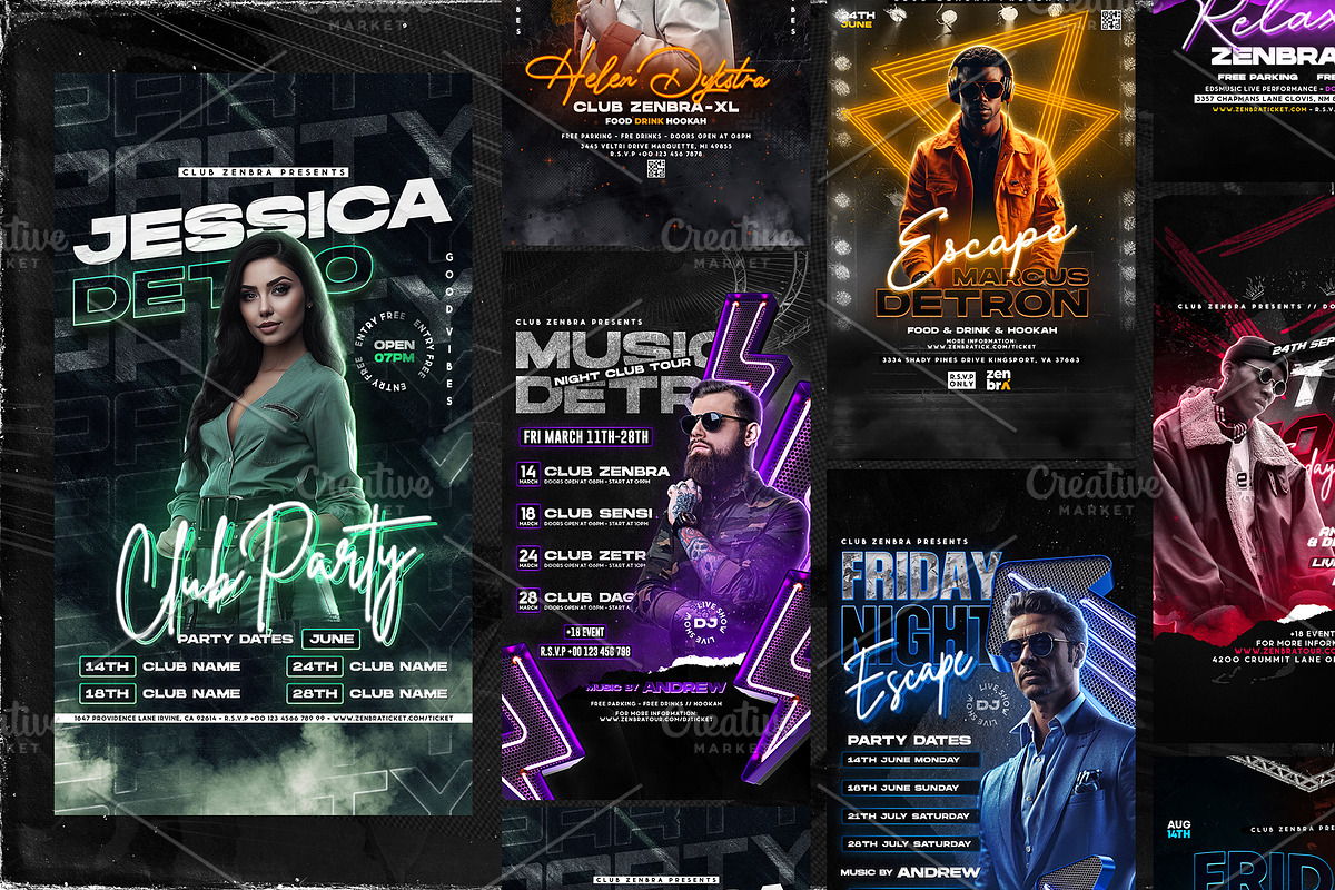 10 DJ Party Social Media Stories, a Social Media Template by OnurDemircan (Photo 5 of 5)