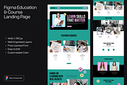 Figma Course Landing Page, a Landing Page Template by Musara (Thumbnail 1 of 5)