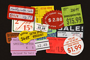 Vintage Price Stickers & Retail Tags, an Object Graphic by pixelbuddha.net (Thumbnail 4 of 6)