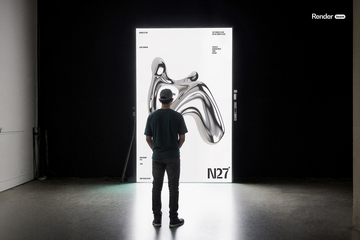 Outdoor Lightbox Mockup Set, an Advertising Mockup by Renderteam (Photo 8 of 8)