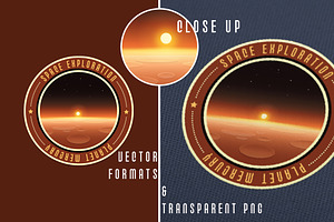 Space Logo Badges Creator