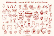 Whimsical Valentine's Day Graphics, an Object Illustration by Drafts n Doodles (Thumbnail 2 of 12)
