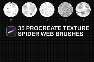 Procreate Spider Web Brushes