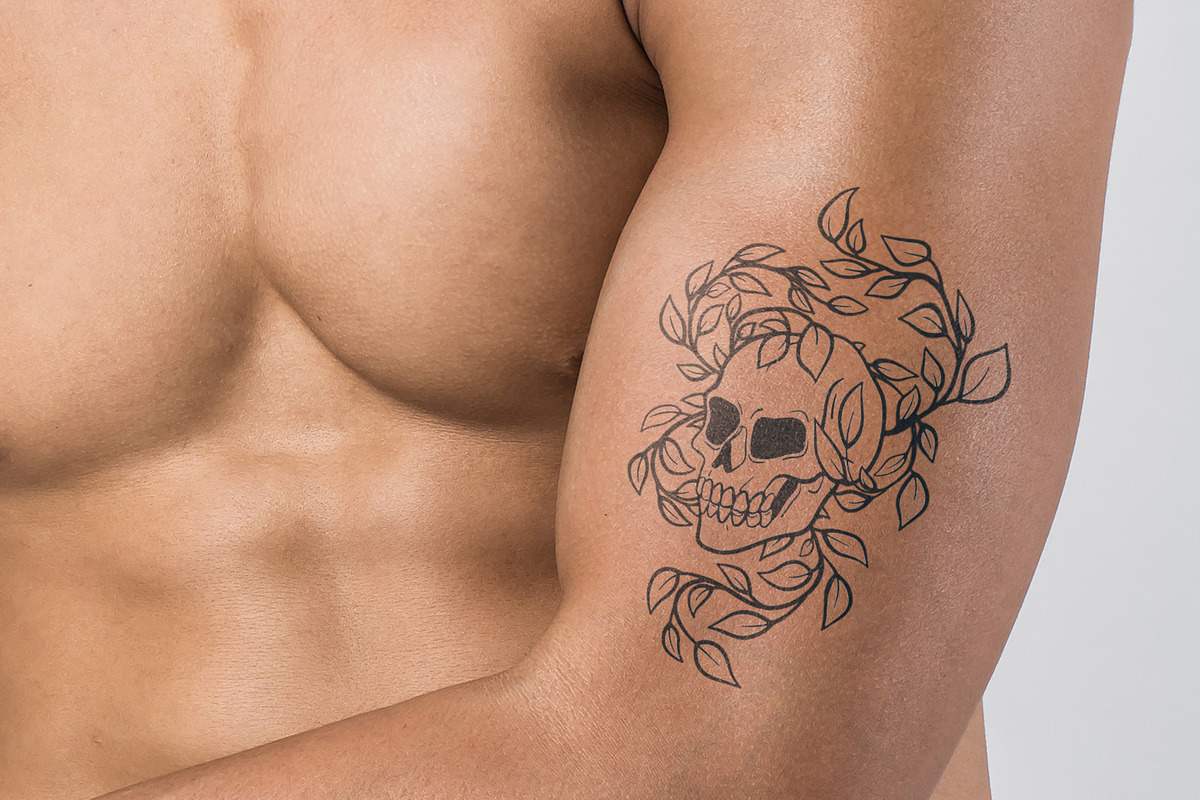 Horror vintage skull tattoo art set, a Decorative Illustration by Good Studio (Photo 16 of 16)