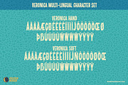 Veronica Hand-Drawn Mid-Century Font, a Sans Serif Font by Paper Moon Graphic Supply (Thumbnail 4 of 8)