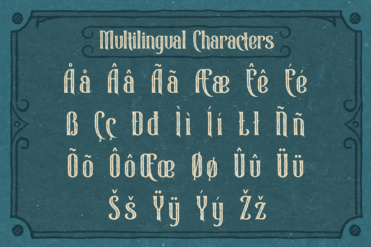 Bizartum for Vintage Logo & Branding, a Font by ilhamtaro (Photo 9 of 10)