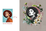 Portrait Art Photo Effect Template, an Action Add-On by Photoshop Action (Thumbnail 3 of 18)